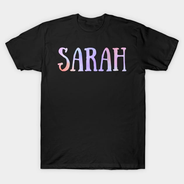 "Sarah" Pink and Green Floral - Customizable T-Shirt by broadwaygurl18